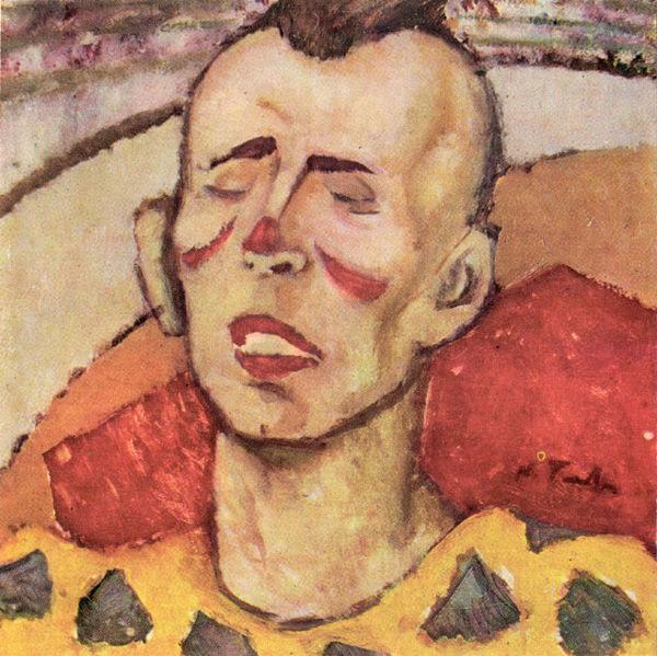 Nicolae Tonitza Clown. oil painting picture